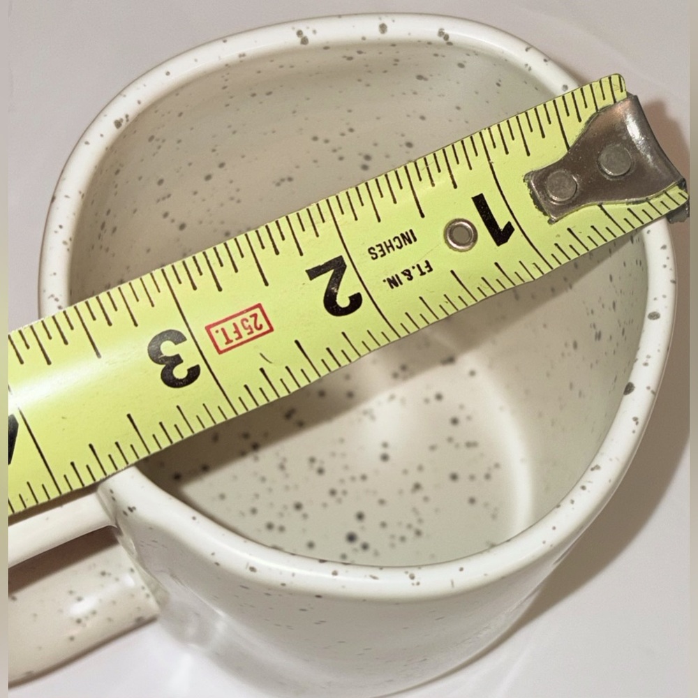 Rae Dunn Artisan Collection by Magenta “BUT FIRST, COFFEE “ Black Speckled Mug - Picture 9 of 10